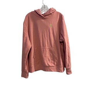 Dudley Stephens Women's Pink Fleece Hoodie Size XL Casual Fall
